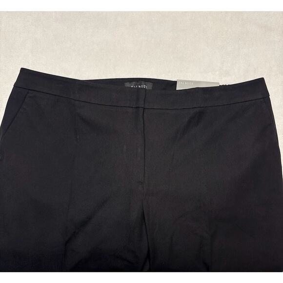 Talbots Hampshire Ankle Pants - Curvy Fit Black Womens Plus Size 18WP PETITE - Picture 8 of 9